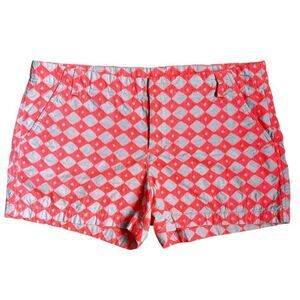 Stylus Red Diamond Pattern Shorts - Size 14
